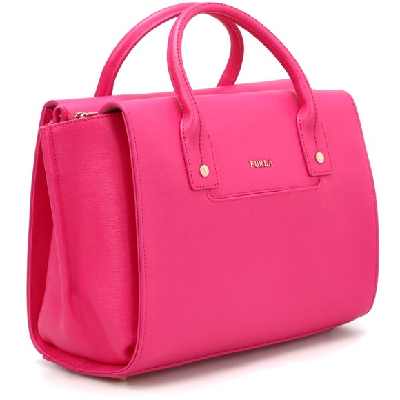 Furla Hot Pink Linda Carryall Bag - Picture 2 of 13